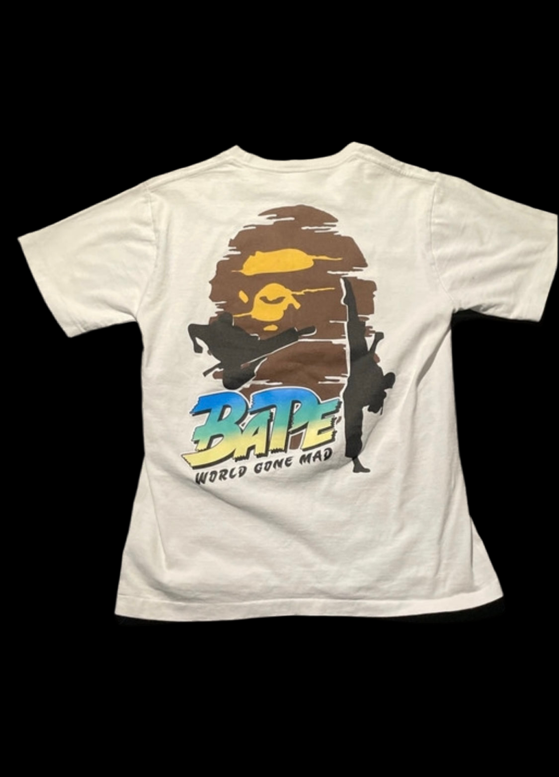 Vintage BAPE Karate T-Shirt Weiß